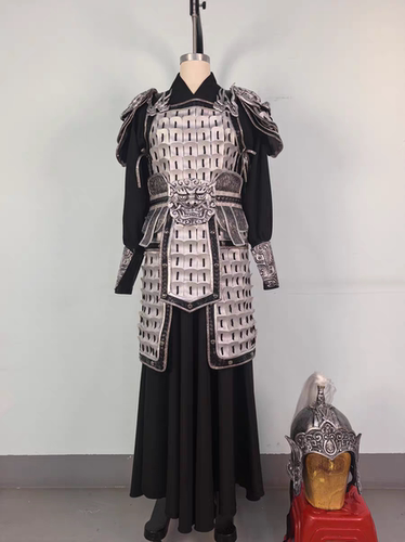将军盔甲士兵服铠甲金色银色古代服装影视剧铠甲古装将军演出服