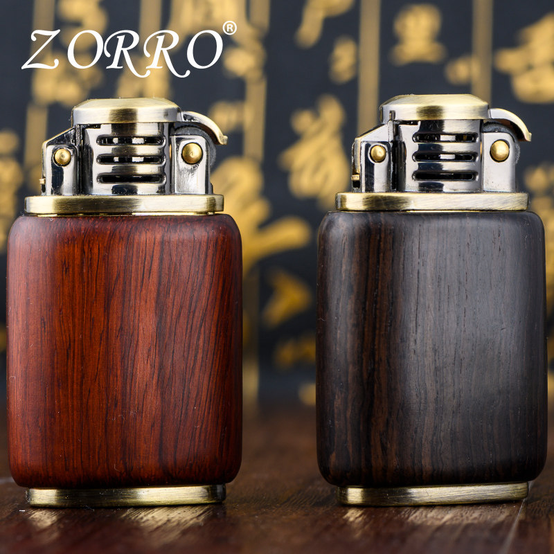 佐罗老九门防风檀木宝瓶煤油打火机复古创意个性文玩送男友礼品