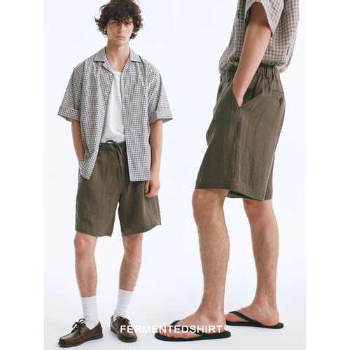 fermentedshirt汉麻老钱风短裤