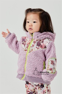 外套复古碎花毛绒绒男童女童款