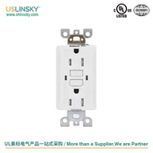 灵天LTG美标GFCI插座UL认证漏电保护插座125V台湾插座开关面板