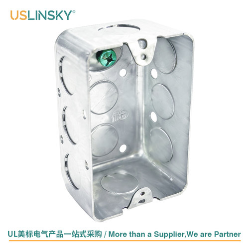 USLINSKY灵天美标UL认证美国开关插座金属盒1110