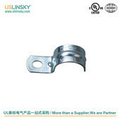 灵天美标美规工业风线管单边U型管卡固定管扣骑马卡UL认证离墙码