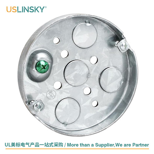 USLINSKY灵天美标UL圆形盖板天花板盒56111