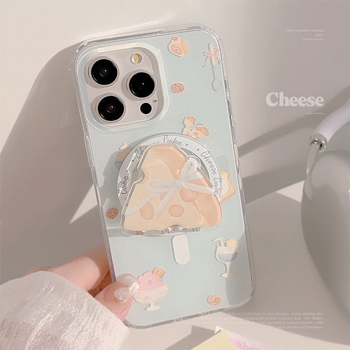 双层磁吸iphone15适用14苹果手机壳16pro max磁吸支架13pro奶酪12