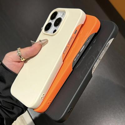 极简风半包适用iphone14promax苹果15手机壳13硅胶14纯色超薄软套