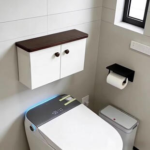 卫生间马桶后方储物柜置物架姨妈巾卫生巾收纳盒可折叠厕纸放置盒