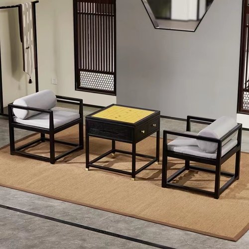 新中式实木象棋桌组合