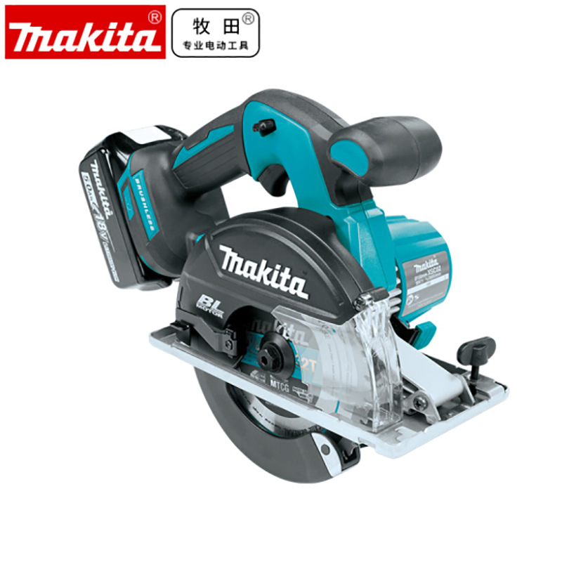 日本牧田DCS551RMJ充电式切割机18V金工150mm无刷电圆锯管材切割