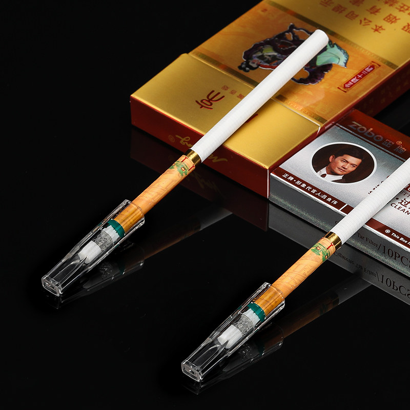 zobo正牌细烟烟嘴香菸细支过滤器烟具男女士一次性三重过滤嘴烟嘴