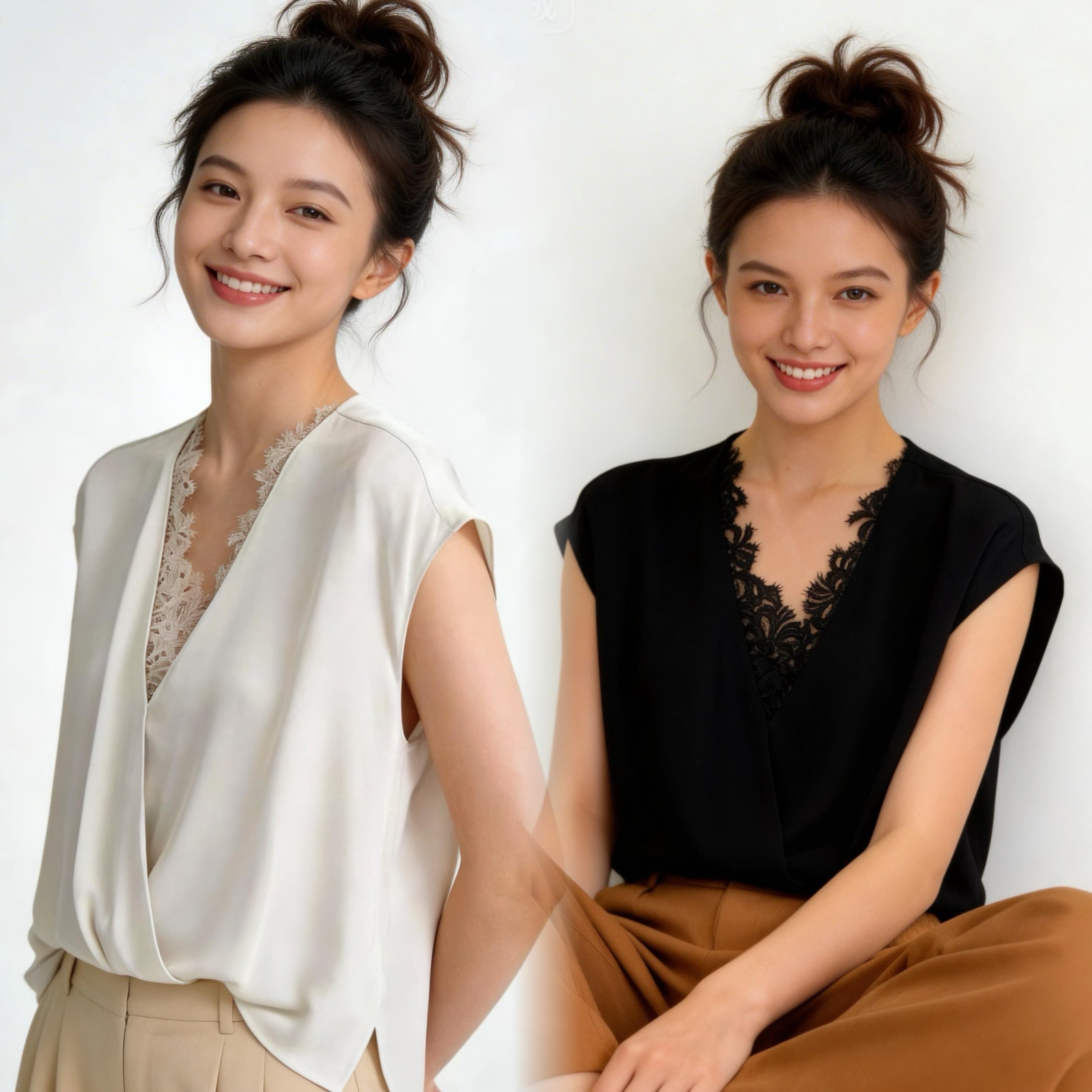 蕾丝花边桑蚕丝短袖2026夏季新款时尚百搭宽松显瘦真丝上衣
