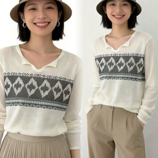 26年早春氛围感上衣 针织打底衫 女羊毛衫 原创设计穿搭春夏新款