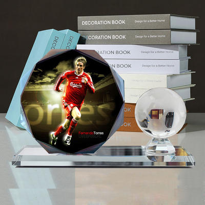 经典托雷斯杰拉德内马尔穆勒姆巴佩海报足球摆件创意世界杯纪念品