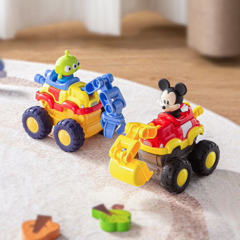 野想 小汽车玩具儿童益智工程车迪士尼米妮3岁男孩女孩儿童节礼物