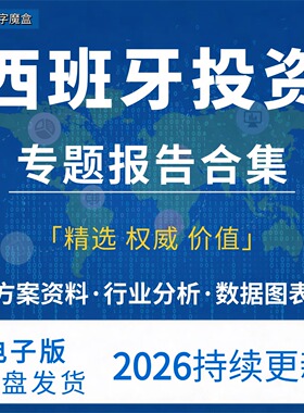 2026年西班牙投资指南贸易市场数据研报行业趋势分析专题资料合集