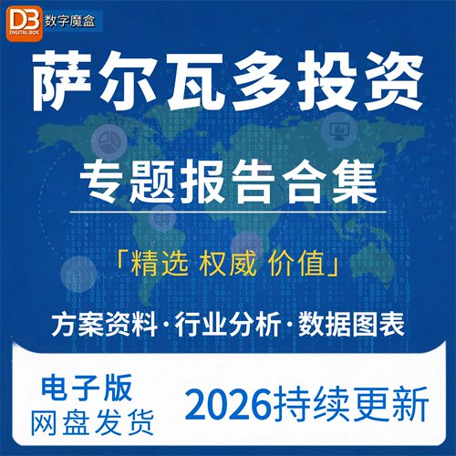 2026萨尔瓦多投资指南贸易市场数据研报行业趋势分析专题资料合集