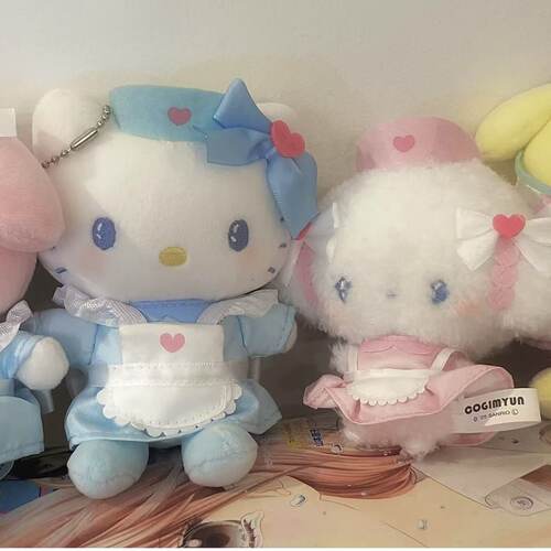 现货 日本sanrio三丽鸥KTHingS护士系列hellokitty小麦云玩偶挂件