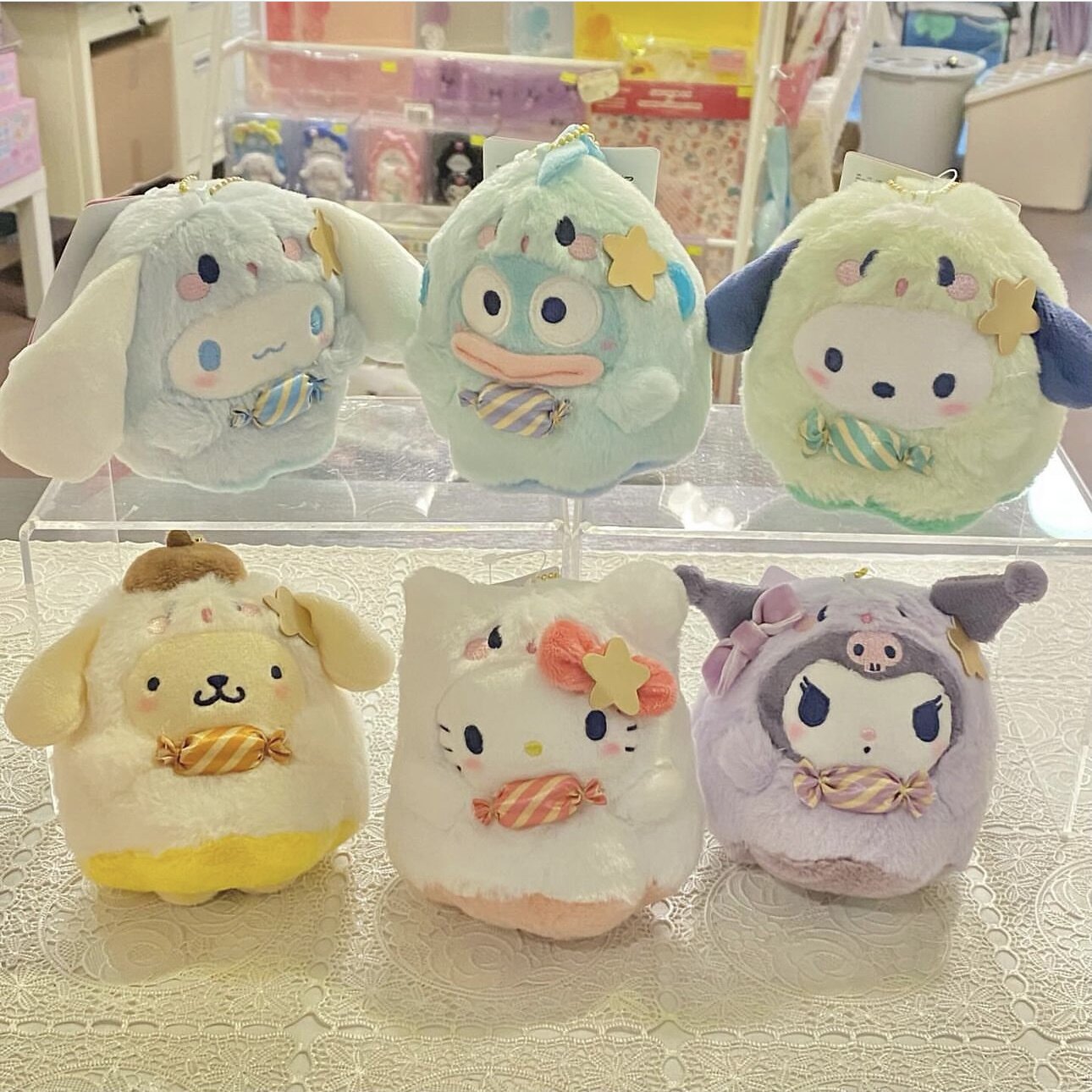 现货 日本正品NAKAJIMA三丽鸥万圣节幽灵糖果毛绒玩偶娃娃挂件