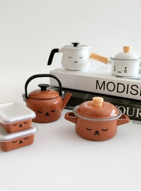 现货 日本正品TOMY米菲脸FUJIHORO富士锅boris微缩场景摆件扭蛋