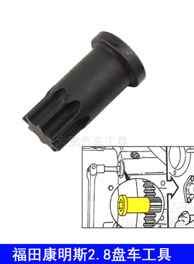 富康五角 康明斯八角 盘车工具 使用6B 6C 6D102 6D114 盘齿工具