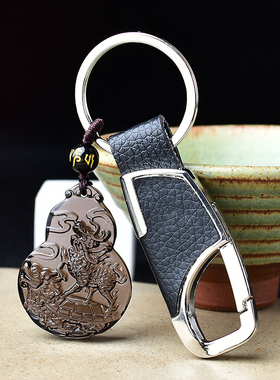 淘运灵阁麟龟赐瑞吉吊坠属羊人吉祥佩戴物2026马年黑曜石葫芦项链