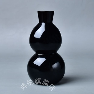 天然黑曜石五行补水葫芦摆件癸水家居客厅工艺品玄关办公室送礼