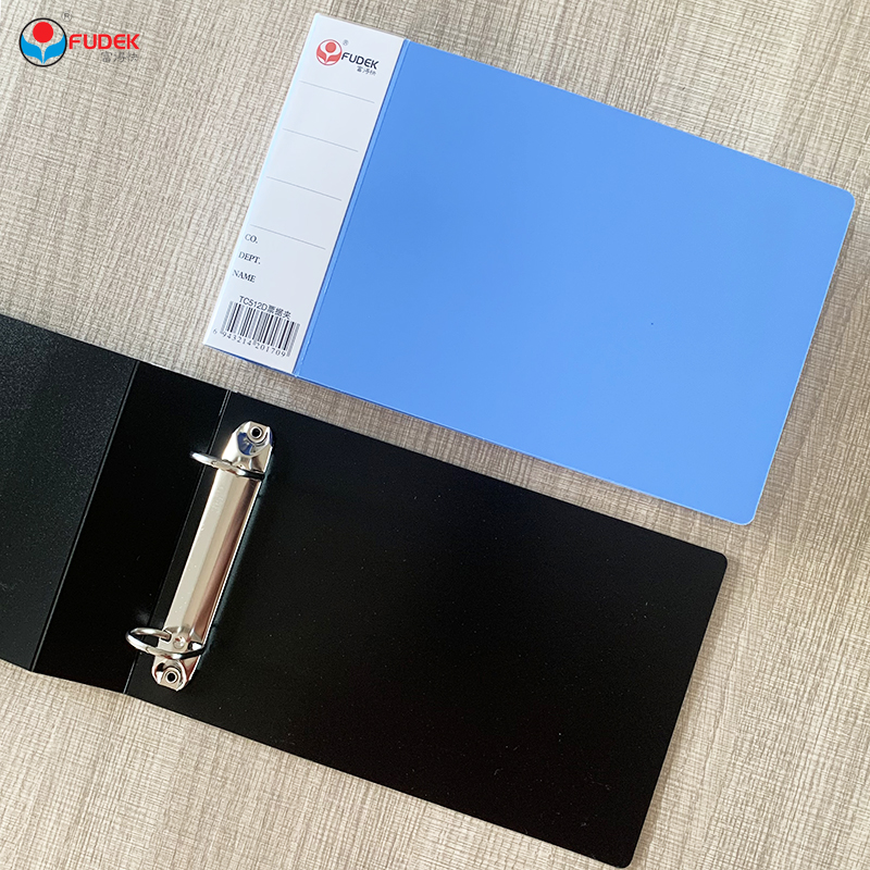 富得快a5两孔d型夹 票据夹 打孔资料夹 活页夹2孔文件夹tc512d