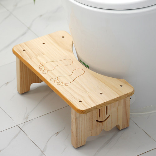 蹲坑神器马桶踏实木凳子