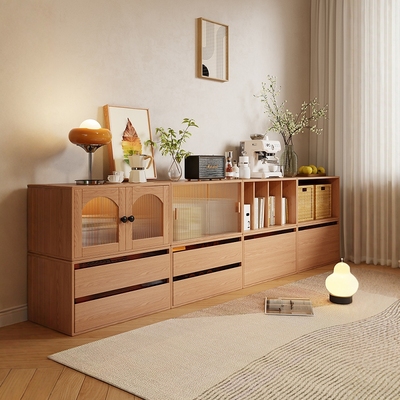 实木落地矮柜客厅电视柜落地