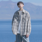 呢料格子衬衫冬装毛呢衬衣外套A425-N985-P88控108，男装衬衫，电商A425