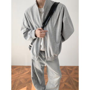 潮流结构拼接立领夹克外套A425-Y3022-P108控138面料棉图片