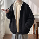 加绒连帽立体字母棉衣外套A425-Y518-P98控128，男装棉衣，电商A425