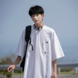 卡通熊猫夏日圆领短袖T恤A425-T5202-P45控59面料棉，男装T恤，电商A425