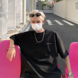 潮流雷电模糊图案短袖T恤A425-T3748-P38控48面料棉，男装T恤，电商A425