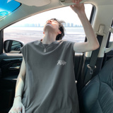 潮流手写字背心T恤男A425-BX3674-P28控38面料棉，男装T恤，电商A425