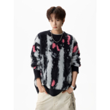 潮流彩色圆领毛衣A425-M21163-P78控98面料聚酯，男装针织衫/毛衣，电商A425