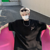 潮流花卉字母排版短袖T恤A425-T3736-P38控48面料棉，男装T恤，电商A425