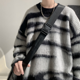 潮流百搭条纹秋冬毛衣A425-M26393-P70控98面料聚酯，男装针织衫/毛衣，电商A425