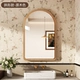 [Арочное зеркало] Цвет массива дерева 36*56 (поставляется с полным набором настенных/настенных аксессуаров)