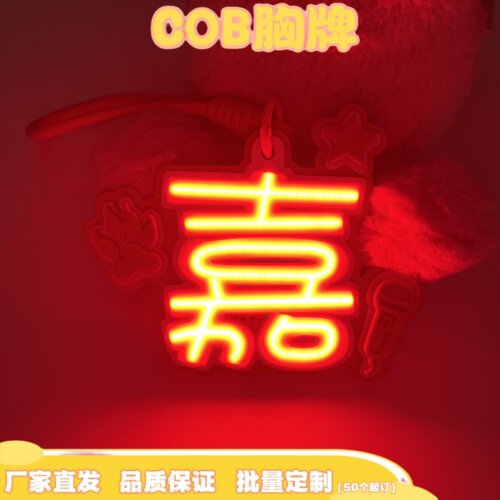 嘉COB-任嘉伦发光超亮COB胸牌演唱会应援COB手机挂件