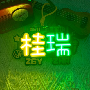 TF四代【张桂源张函瑞】桂瑞COB胸牌发光应援粉丝挂件定制