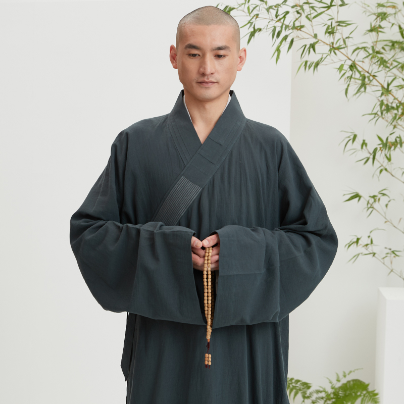 慈缘僧服棉麻款禅修大褂僧衣长褂
