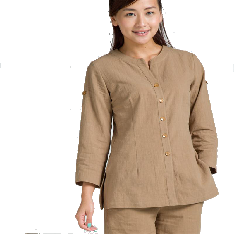 慈缘显瘦复古休闲禅修居士服上衣
