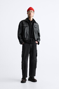春季新品 男装！新年系列龙年限定男装 仿皮夹克外套 5320552 800