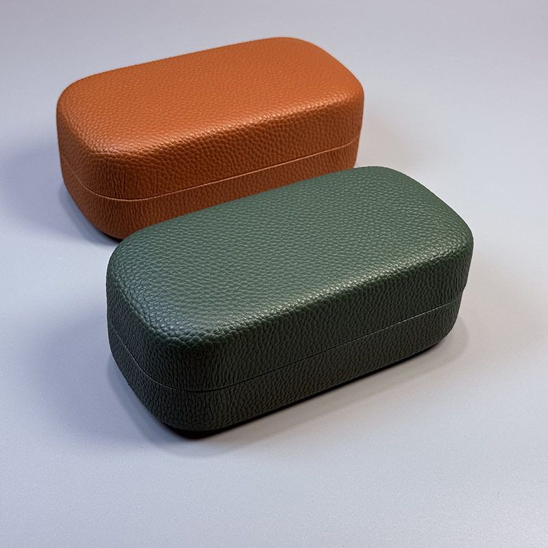 定制logo纯色大号太阳眼镜盒子便携式复古时尚墨镜眼镜盒子