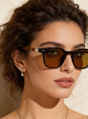 经典欧美时尚墨镜女大框黑色新款