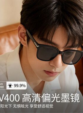 新款大框墨镜男大脸专用TR高清