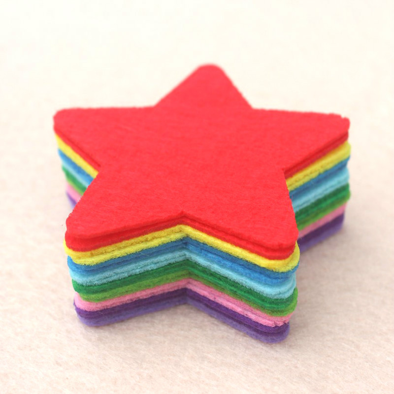 不织布星星贴片照片墙贴