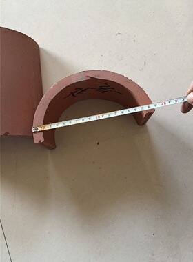 红色筒瓦古建瓦片中式仿古建装饰瓦片门头公园屋顶
