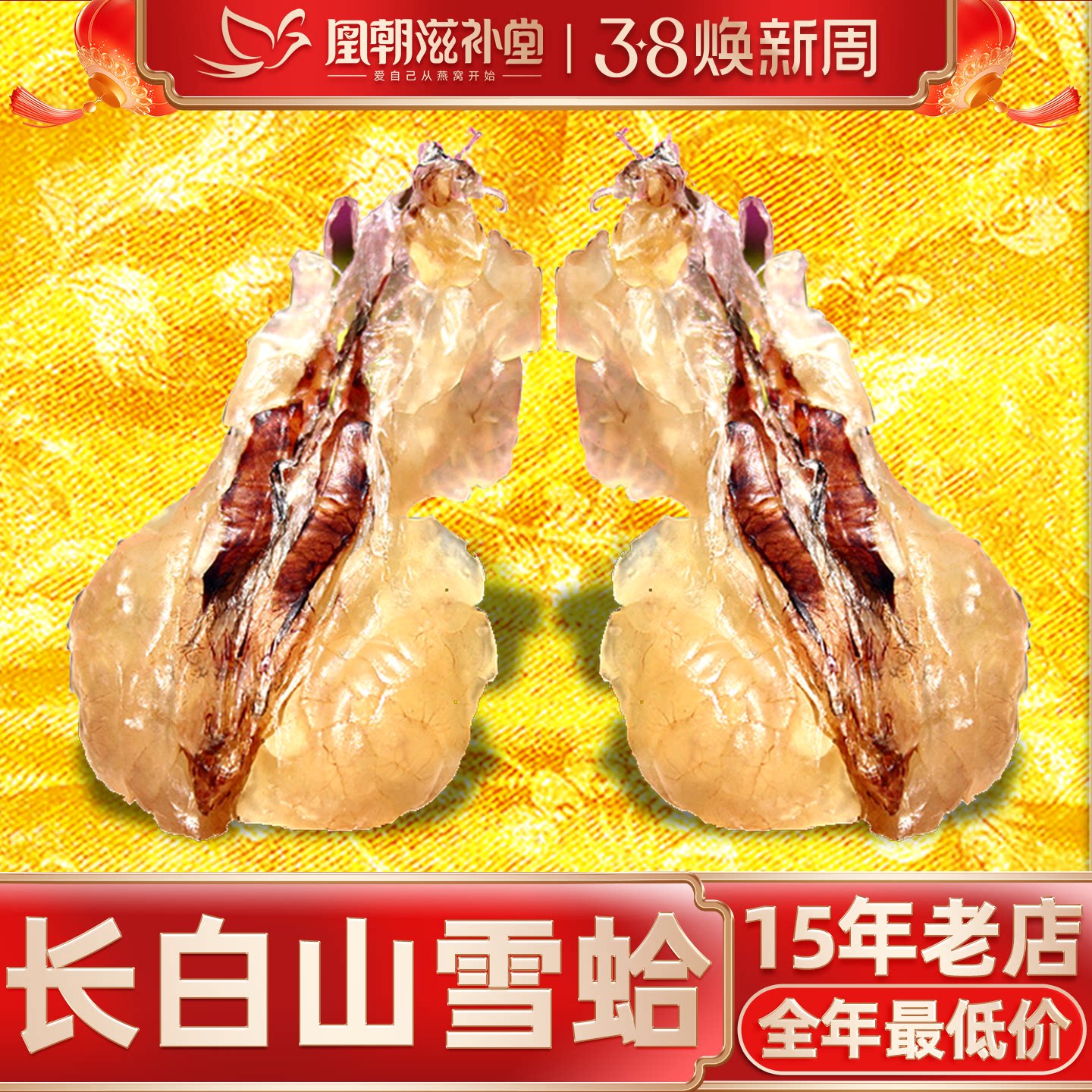 特大雪蛤联体油  4年林蛙油 特干新鲜长白山蛤蟆油雪哈膏正品20克